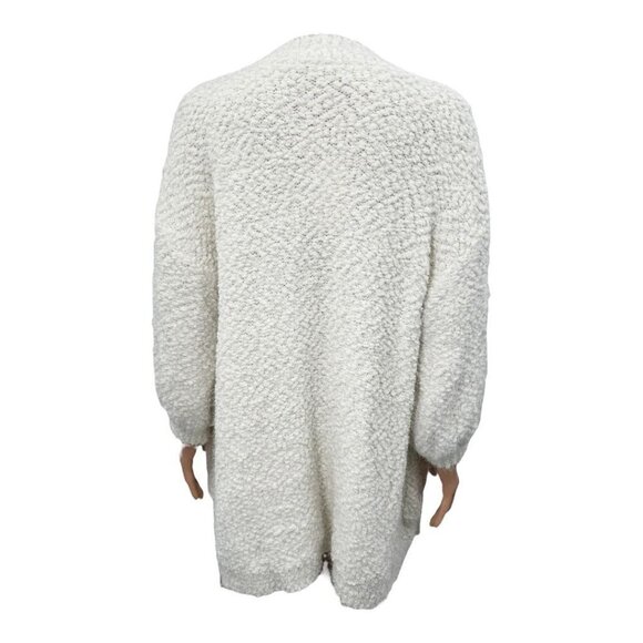 FRNCH Paris Popcorn Eyelash Soft Open Front Long Cardigan NWT - Picture 4 of 7